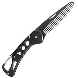 DieffematicSZ kam Stainless Steel Beard Comb Hair Moustache Comb Hair Care Folding Comb Brush Beauty Styling Tools