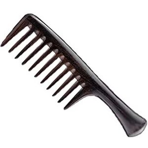 DieffematicSZ kam Natural wood comb wide tooth hair comb styling comb long hair head massage comb