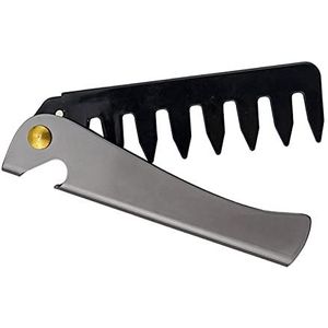 DieffematicSZ kam Hair Comb MenDedicated Stainless Steel Folding Comb SetComb Beard Care Tool Convenient and Use Hair Brush