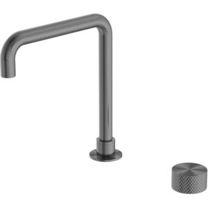 Owen & Finch Progressive Wastafelmengkraan 2-Gats Hoog Model Brushed Graphite | Geborsteld Grafiet | Gun Metal PVD