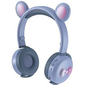 Draadloze oortelefoon voor kinderen tieners volwassenen, over-ear bluetooth hoofdtelefoon met microfoon kat oor hoofdtelefoon voor meisjes vrouwen, B