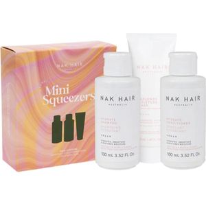 NAK Hair Hydrate Mini Squeezers Trio Travel Pack