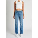 Abrand Jeans - High Waist Straight Leg Jeans - Lichtblauw - Denim