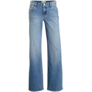Abrand Jeans - Cleo - Medium Blue Denim - Low Waist Wide Leg Jeans