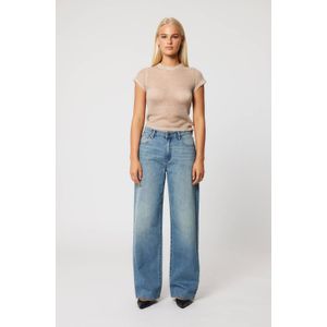 Abrand Jeans - Wide Leg Jeans - Medium Blue Denim