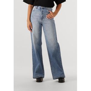 Abrand Jeans - High Waist Wide Leg Jeans - Lichtblauw - 100% Katoen