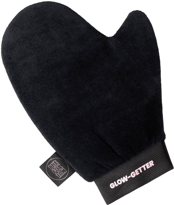 THE FOX TAN - Exfoliating Wonder Mitt - Scrubwant - Roze/Zwart - Dubbelzijdig