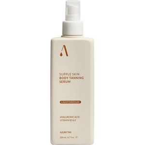 Skin Body Tanning Serum LIGHT TO MEDIUM 200ml, Azure Tan
