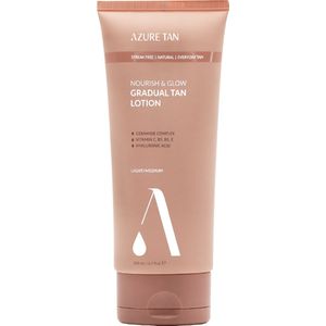 Azure Tan - Nourish & Glow - Gradual Tan Lotion - Licht/Medium