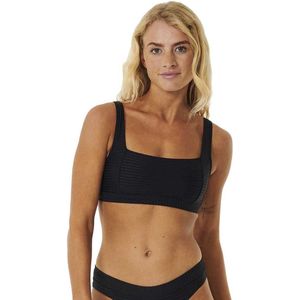 Rip Curl - Premium Surf Crop Bikinitop - Zwart - 90% Polyamide, 10% Elastaan