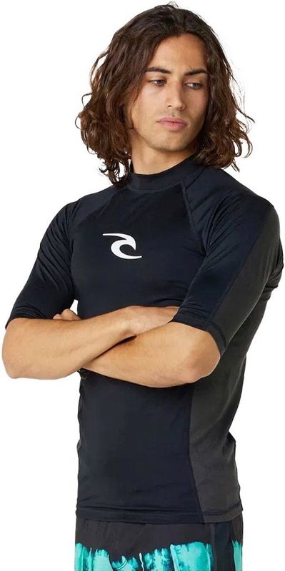 Rip Curl - Waves - Rash Guard - Geen Kleur - UPF 50+ Zonnebescherming, 92% Polyester, 8% Elastaan