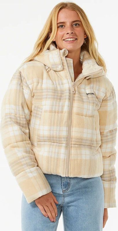 Rip Curl - ANTI-SERIES SURF CHECK PUFFER - Donsjas - Beige