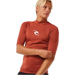 Waves - UV Short Sleeve Rash Vest - Zwart - 92% Polyester 8% Elastaan