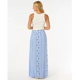 Rip Curl - San Carlos - Maxi Rok - Blauw - 100% Gewassen Katoen