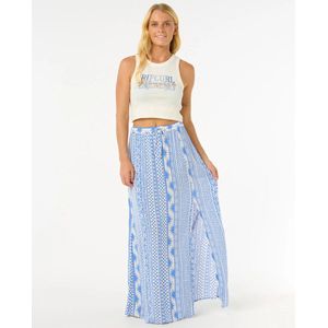 Rip Curl - San Carlos - Maxi Rok - Blauw - 100% Gewassen Katoen