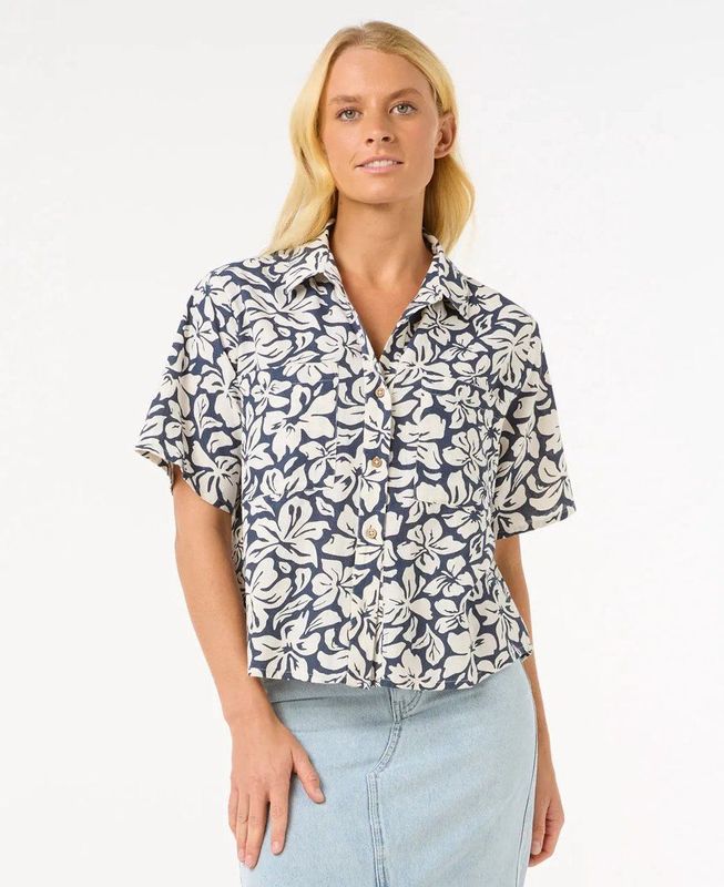 Rip Curl Las Dalias Overhemd Met Korte Mouwen