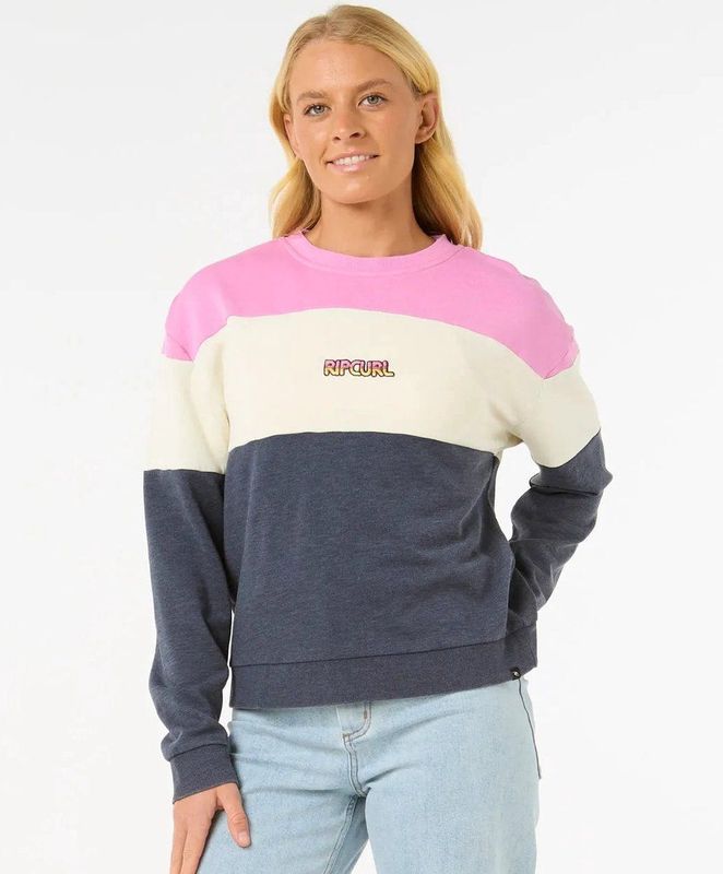 Sweater - Colour Block - Katoen/Polyester - Relaxed Fit
