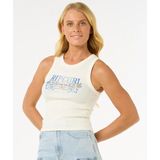 Luna - Ribbed Tank - T-shirt - Zwart - 95% Katoen 5% Elastaan