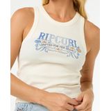 Luna - Ribbed Tank - T-shirt - Zwart - 95% Katoen 5% Elastaan