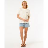 Rip Curl - Cala Vadella - T-shirt - Wit/Beige - 100% Katoen