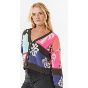 Rip Curl - Keepsakes Jacquard - Vest - Garengeverfde Strepen - Relaxte Pasvorm