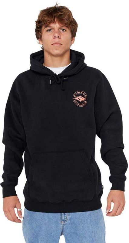 Rip Curl - Staple Hoodie - Zwart - Katoen Polyester Fleece 330G