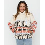 RIP CURL - OCEANIC - Fleece Jas - Sand - Lichtblauw - Vuurrood - Zwart