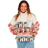 RIP CURL - OCEANIC - Fleece Jas - Sand - Lichtblauw - Vuurrood - Zwart