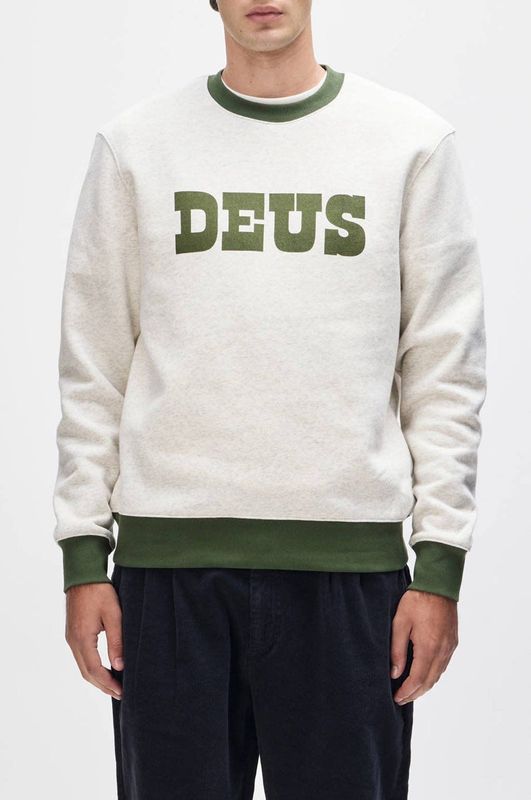 Deus Ex Machina - Sweater - Lichtgrijs - Regular Fit - Lange Mouwen