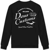 Deus Ex Machina - Cuckoo Crew - T-shirt - Zwart - Lange Mouwen - Katoen