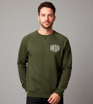 Deus Ex Machina - Sweater - Donkergroen - Met Backprint