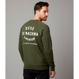 Deus Ex Machinavoor mannen. T_DMW48259A Camperdown Adresgroen sweatshirt (XS), Casual, Katoen