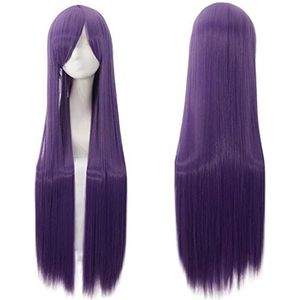 Pruik Pruiken Haarpruiken Luchtvolume Hoge temperatuur Zachte zijde Bulkhaar Lang zijdeachtig recht Big Wave-haar Synthetische pruik, 3.2FT Pruik Voor Dagelijkse Feestkleding (Color : 14)