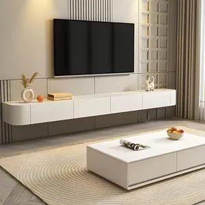 Zwevend Tv meubel Melanie Zwart 240cm