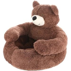 Zachte Kattenslaapplaats Hotsel Pet Bed Super Soft Cat Cave Bed Voor Indoor Cat Iglo Bed Winter Warm Cute Bear Hug Cat Sleeping Mat Huisdierbed (Color : B, Size : 50 * 50cm)