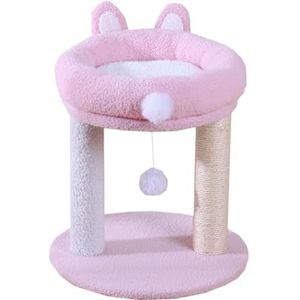 Klimboom Krabpaal Kattenboom Schattig Konijnenoren Krabpaal Toren Sisal Post Krabmeubel Kattenbed Roze Katten Krabpaal Kattenkrabpaal