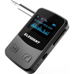 ELEGIANT - BTA-019 - Bluetooth Ontvanger - Zwart - Bluetooth 5.0 - Draadloze Audio-ontvanger