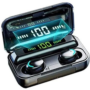 Draadloze Bluetooth 5.1 hoofdtelefoon met ruisonderdrukking, sporthoofdtelefoon met IPX7, waterdicht, stereo hoofdtelefoon HD mix, hoofdtelefoon voor Android/iOS