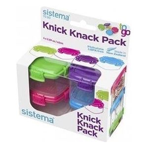 Sistema To Go Voorraaddoos - Set van 4 Stuks - 62ml