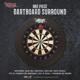 Shot 1pce Dartboard Surround Black