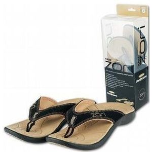 Zori - Slippers - Beige/Zwart - Orthopedisch - Ergonomisch Voetbed