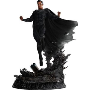 Dc Comics Justice League Super Man Black Suit Scale 1/4 Figure Zwart