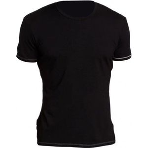 Icebreaker Bf200 SS Crewe Heren Black/Mineral XXL