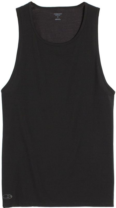 Icebreaker - Anatomica Tanktop - Zwart - Corespun Weefsel