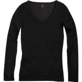 Icebreaker Siren Sweetheart T-shirt - Zwart - Merino Wol - Lange Mouwen