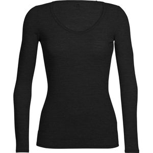 Icebreaker - Siren Sweetheart - T-shirt - Merino - Zwart