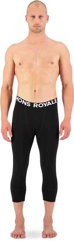 Mons Royale - Cascade Merino Base Layer 3/4 Legging - Zwart - Wol