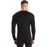 Icebreaker 200 Oasis Basislaag - Zwart - 100% Merino - Lange Mouwen