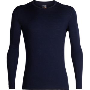 Icebreaker 200 Oasis Merino Lange Mouwen Basislaag - Zwart - 100% Merinowol