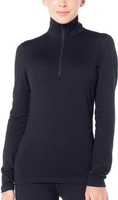 Icebreaker BF 200 Oasis LS Half Zip Dames Thermoshirt